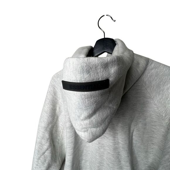 Essentials Fear of God Hoodie Gray With Reflective Lettering Medium - Picture 6 of 8